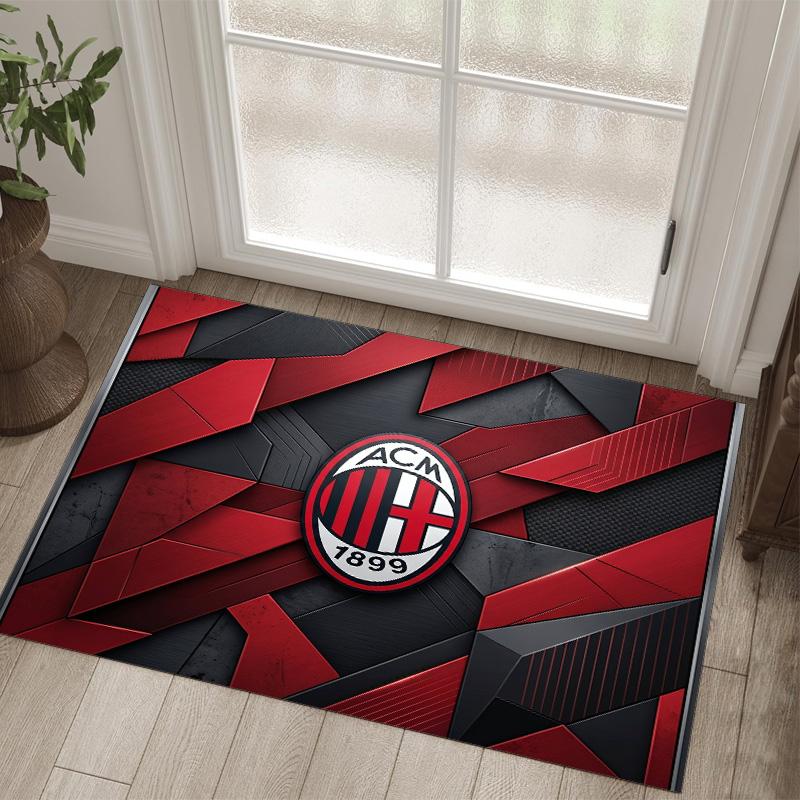 AC Milan Design Crystal Velvet Carpet Cozy Non?Slip Printed Rug For Bedroom Living Room Entrance