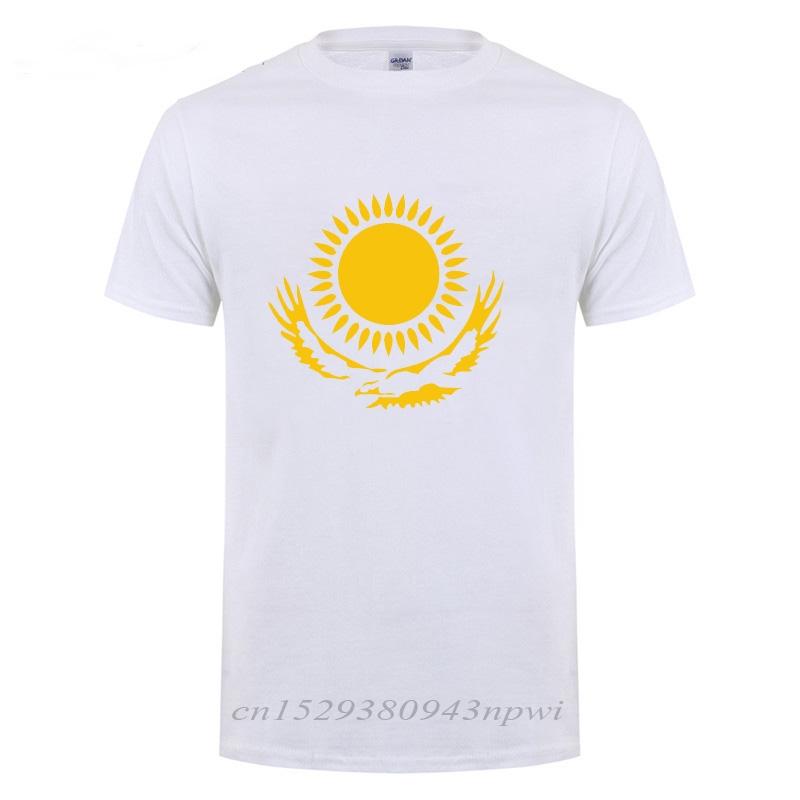 Maglietta Cool Bandiera del Kazakistan Uomo Kazako Estate Manica Corta Girocollo Cotone Novità Divertente Casual Maglietta Maglietta Dropshipping