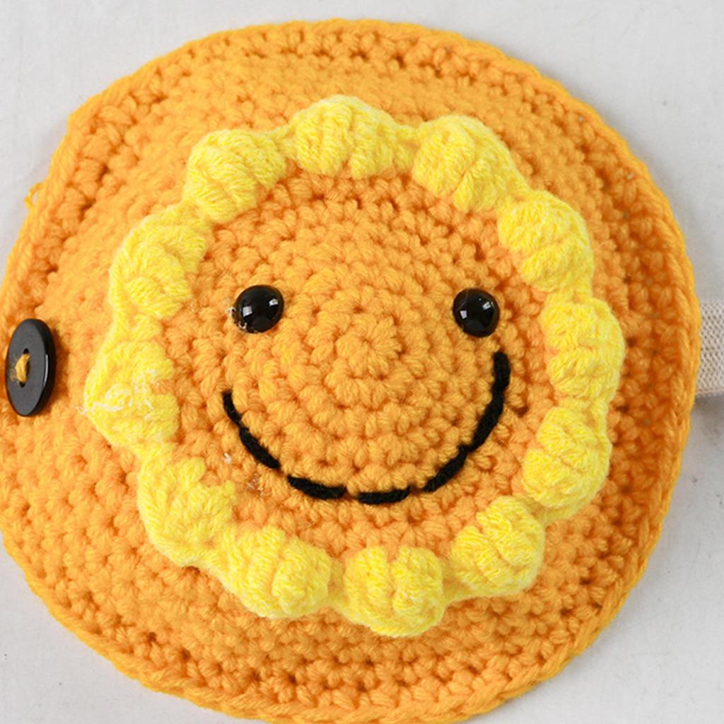 Turtle Sweater Sunflower Design Warm Knitted Costume With Adjustable Elastic Strap Pet Costume Sweater For Small Animal Winter