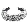 1/4pcs Chic Leopard Print Headband with Center Knot Solid Twill Cloth Women's Fashion Hair Accessory Girls Stylish Hairband