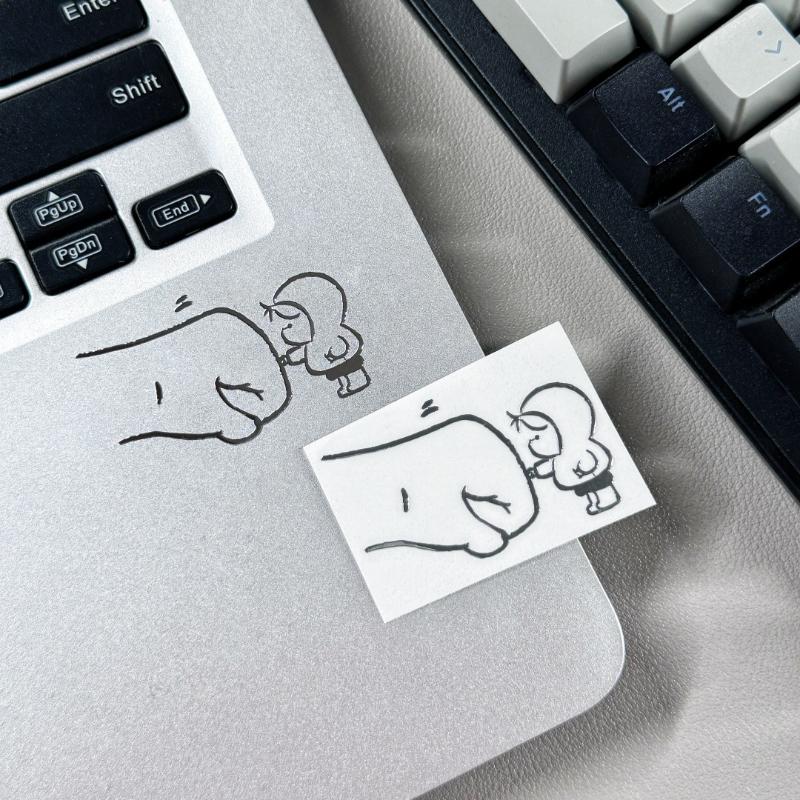 Wasserdichte 3D-Metallaufkleber mit Cartoonfiguren von Mädchen und Katze zur DIY-Dekoration von Handyhülle, Laptop, kreativer ästhetischer Stil