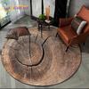 Latest 3D Color Wood Grain Lines Round Area Rug,Carpet Rug for Living Room Bedroom Sofa Child Playroom Decor,pet Non-slip Gift