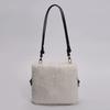 Lara Fur Drawstring Bag - Ivory (Free Gift: Lara Canvas Bag + Wool Gloves)