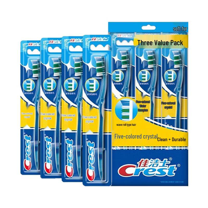 

Crest Colorful Crystal Soft Toothbrush Family Pack