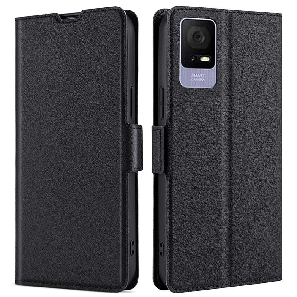 For TCL 405/406/408 Ultra Slim PU Leather Stand Cover Drop Resistant Phone Case with Card Slot