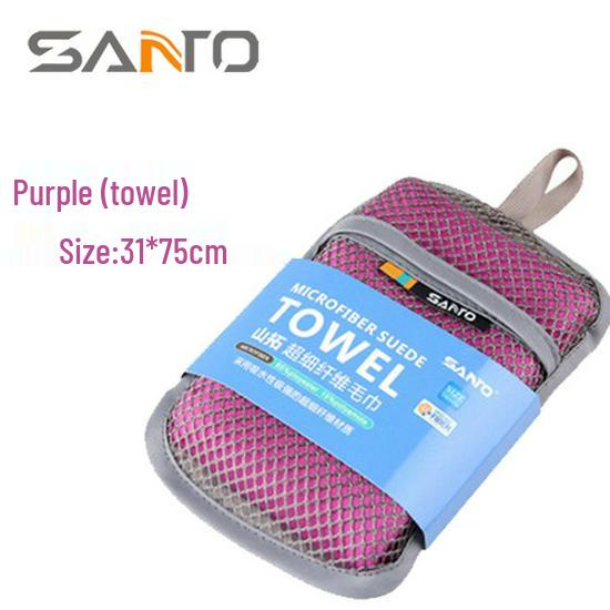 SANTO Quick-Dry Sports Towel for Travel, Swimming, and Business