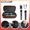 ABNR Wireless Microphone Case Shockproof EVA Hard Shell Mic Case Anti-Scratch Travel Case For  Wireless Two Microphone