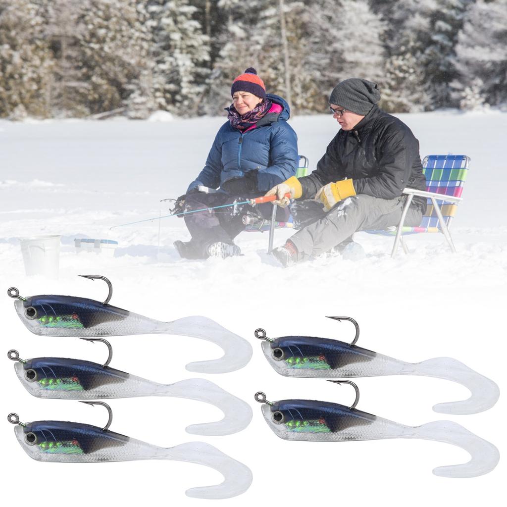 Ice Fishing Artificial Simulation Long Shot Winter Lure Bait Fishing Tackle with Hook3#