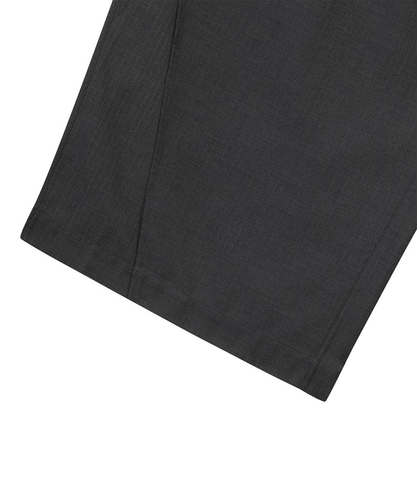 Ulkin Asymmetrical Striped Maxi Skirt_Charcoal