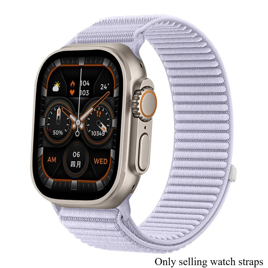 Nylon Sport Strap For Apple Watch Band Ultra3 49mm 46mm 45mm 44mm 41mm 42mm Bracelet iWatch 38 40mm 11 10 9 8 7 6 5 4 SE Braided