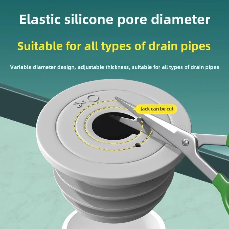 Durable Drains and Floor Deodorization Silicone Core Anti-odor Seal Plugging Cover Anti-insect for Wash Basin, Keep Clean