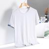 Cool and Breathable Short Sleeved T-shirt for Men's Summer Ice Silk Round Neck Base Shirt Casual T-shirt