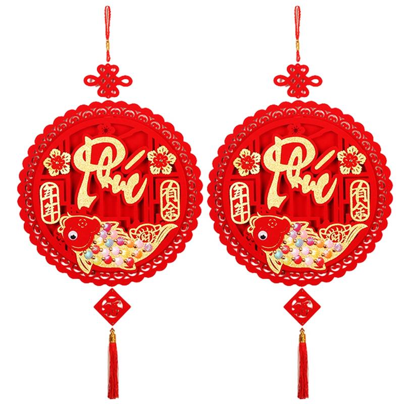 Practical-Lunar New Year Decorations Vietnamese Traditional Ornaments Wedding Supplies Holiday Wall Decorations Wedding Pendants