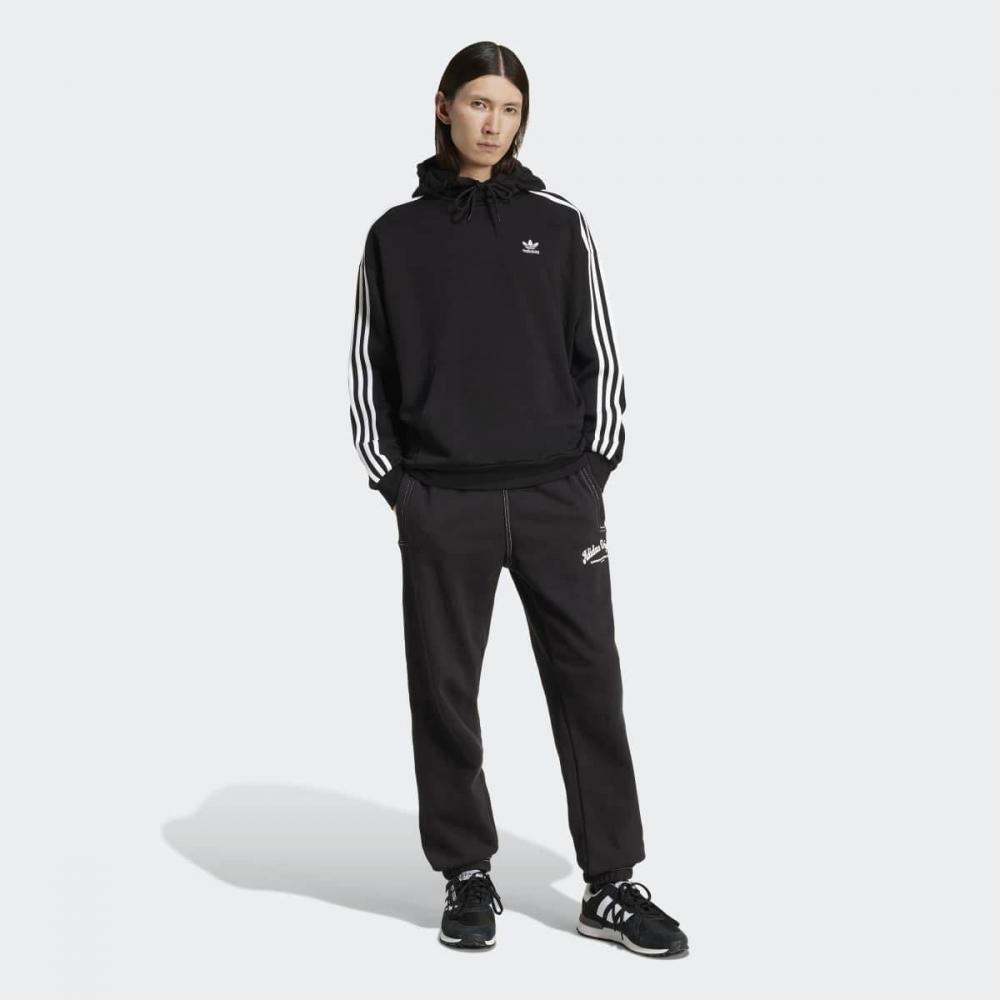 Adidas Unisex Baggy Fit Hoodie Black Jc6251