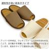 Kobo Slippers by Jumbo Thick Waffle Slippers with Outer Medium Size LL to Made in Loose Beige [Hakihaki - CREO] Stitching, Bamboo, (Up 29cm), Japan,