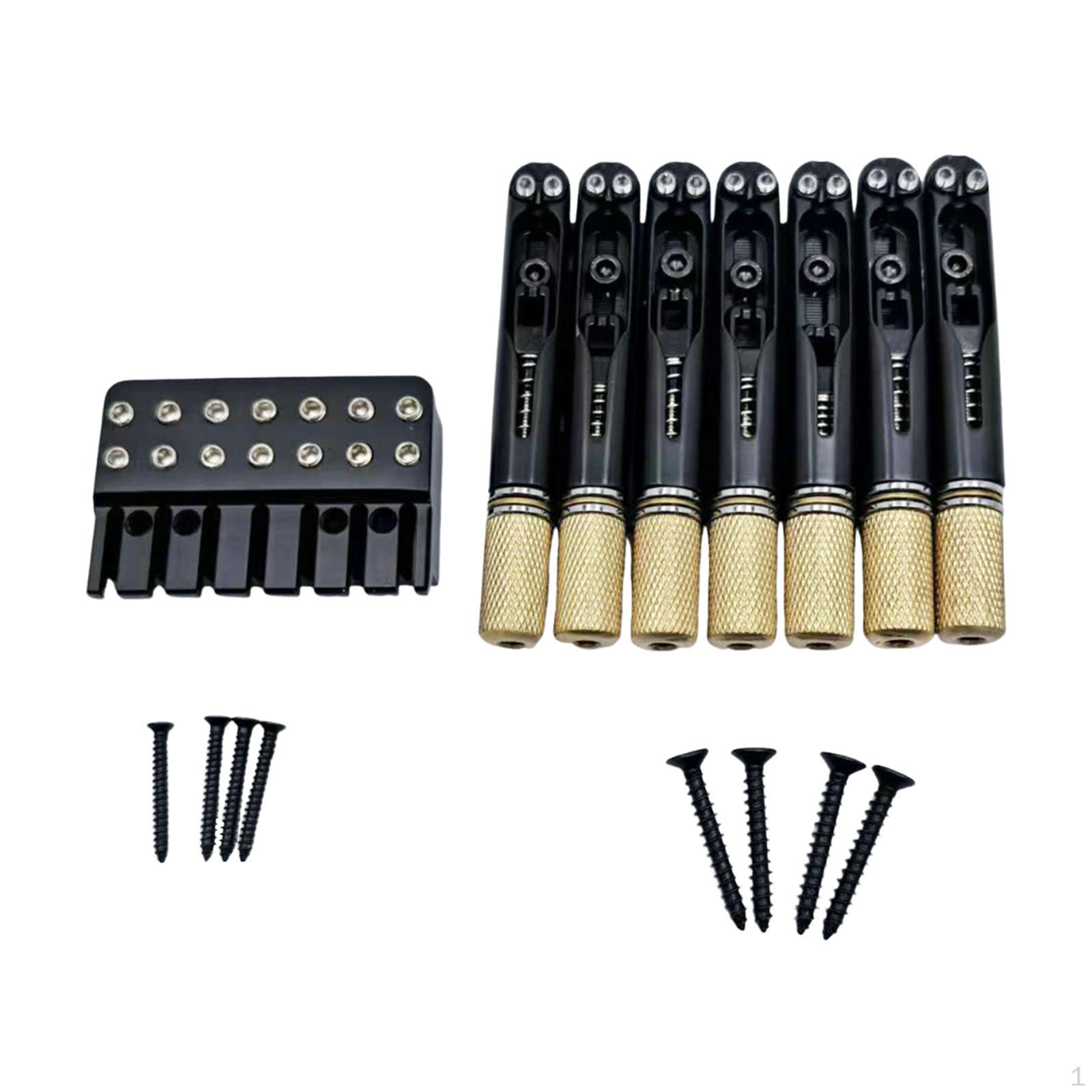

Guitar Bridge String Locks Set Metal Parts Accessories High Performance 4 Wrench with 8 Screws