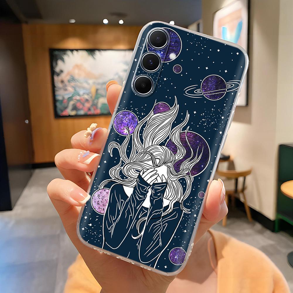 6.7" For Samsung A36 SM-A366E Case Painted Pattern Soft Clear Silicone TPU Cover on For Samsung Galaxy A36 5G A366 Cases Fundas