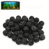 100 Stück Schwarze Bio-Bälle für Aquarien & Teiche - PP-Material, Verbessert die biologische Filtration, Für Fischbecken, Wasseraufbereitung