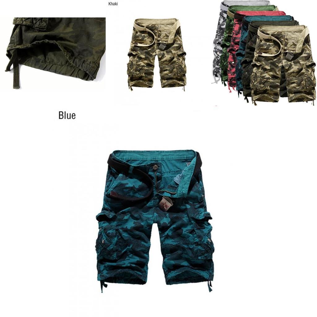 Premium Quality Men Sport Camouflage Cargo Shorts With Military Combat Design