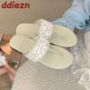 Fashion Summer Beach Slides Fashion Round Toe Women Flats Slippers Shoes Female Flip flops Flats Slippers Sandals Shoes For Ladies