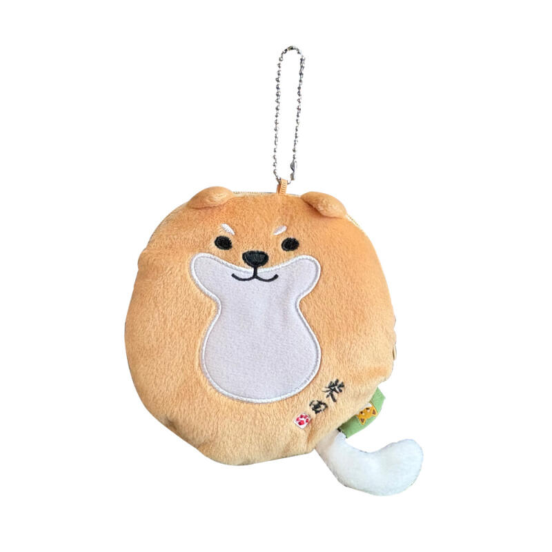 Shiba Inu Shibata-kun Round Mini Pouch