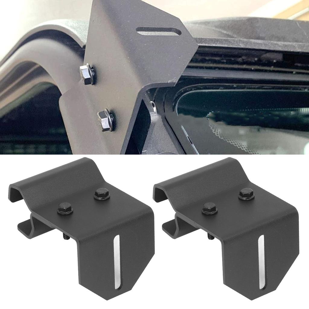 Upper Windshield LED Curved Light Bar Mount Bracket Kit Replacement for Polaris Ranger 500 570