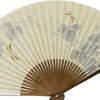 Folding Made In with a Karaki Wood Pearlescent Dragonfly Kyoto-style Fan, Japan, Frame, Finish, Design, 22.5 Cm, Scented, Double-sided.
