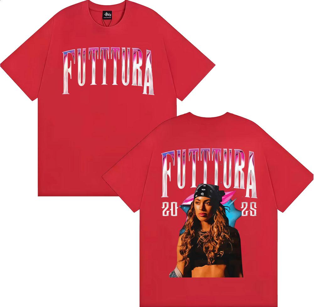 

Singer TINI STOESSEL La Triple T Futtura Tour Tshirt Men Clothing Fashion Hip Hop T Shirts Summer Tops Cotton Tshirt 4XL