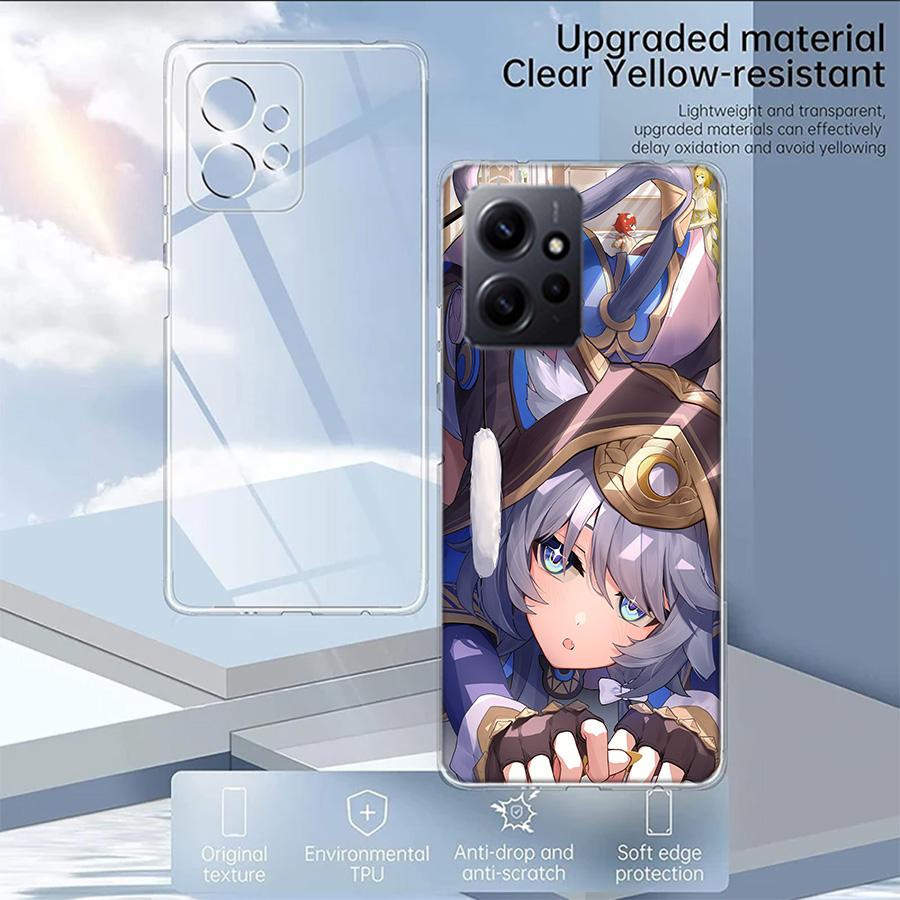 Honkai Star Rail Cipher Phone Case For Redmi Note 14 15 Pro 5G 13 12 Pro Plus 11 11T 11E 11S 10 Pro 10S 9 9S Cover Cell Clear TP