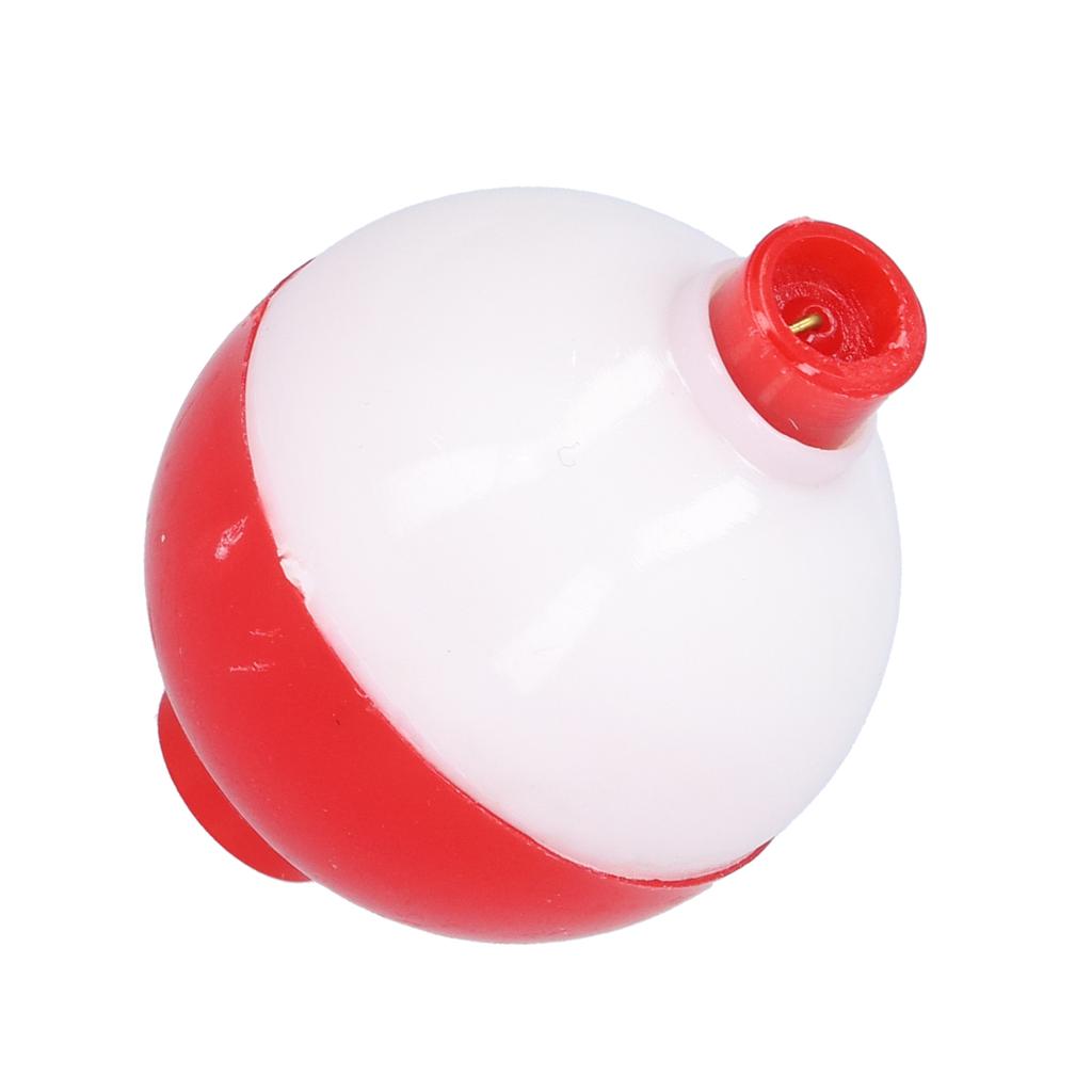 Fishing Ball Shaped Floats ABS Round Buoy Bobbers Fishing Bait Accessories Red White45mm1.8in