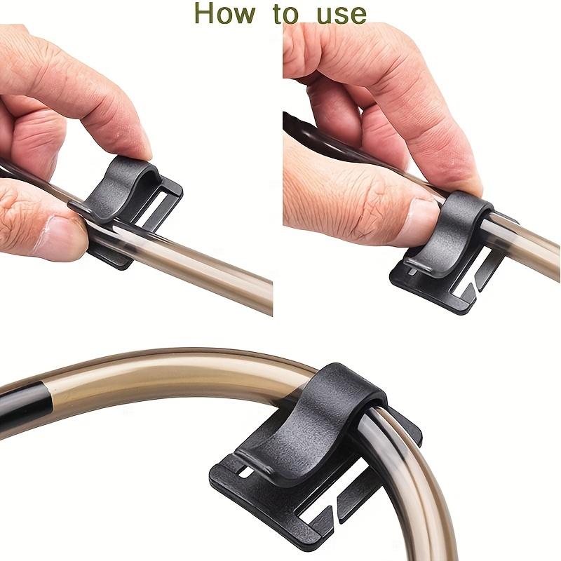10pcs Mountaineering Drinking Water Bag Water Pipe Fixing Clip Camping Backpack Portable Accessory Tent Fixing Clip