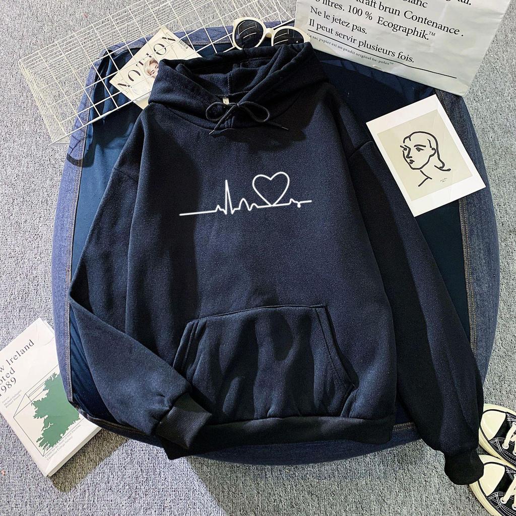 Women's Autumn and Winter European and American Long-sleeved Hoodies Sweatshirts for Women Couples Loose Korean Style Tops