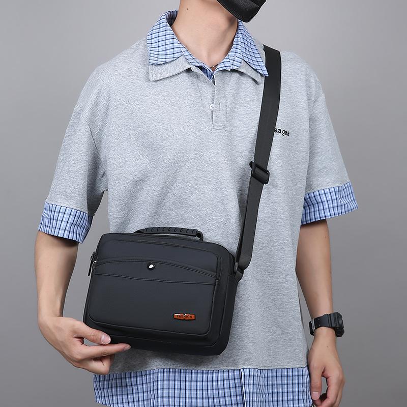 Herren Umhängetasche Einfarbig Große Kapazität Tasche Pendler Reise Crossbody Tasche
