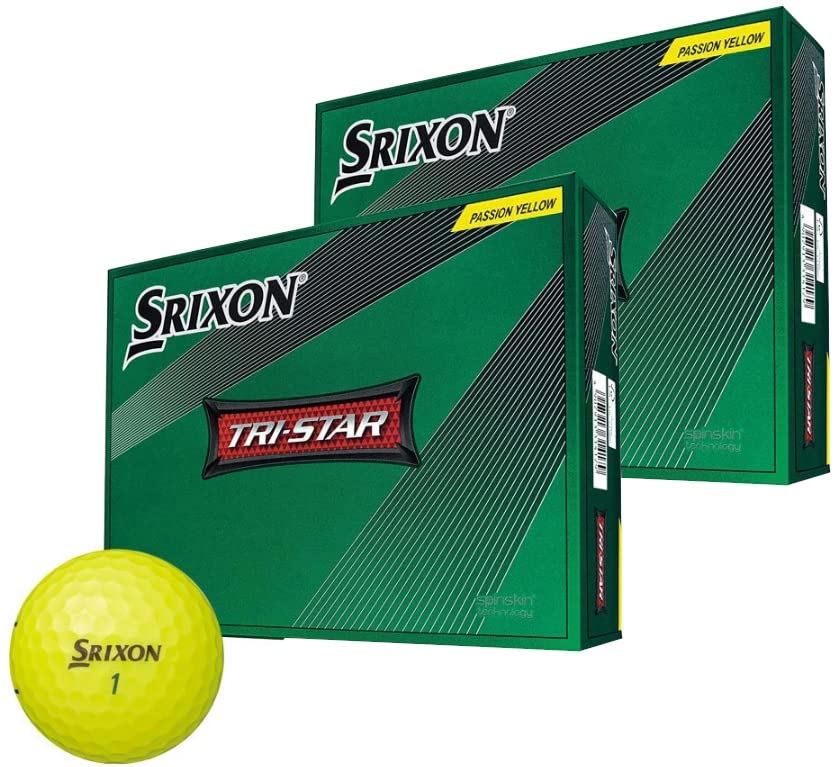 

Golf Ball SRIXON TRI STAR 2022 Model with Bonus [2 Dozen] (2 Dozen_Passion Yellow)