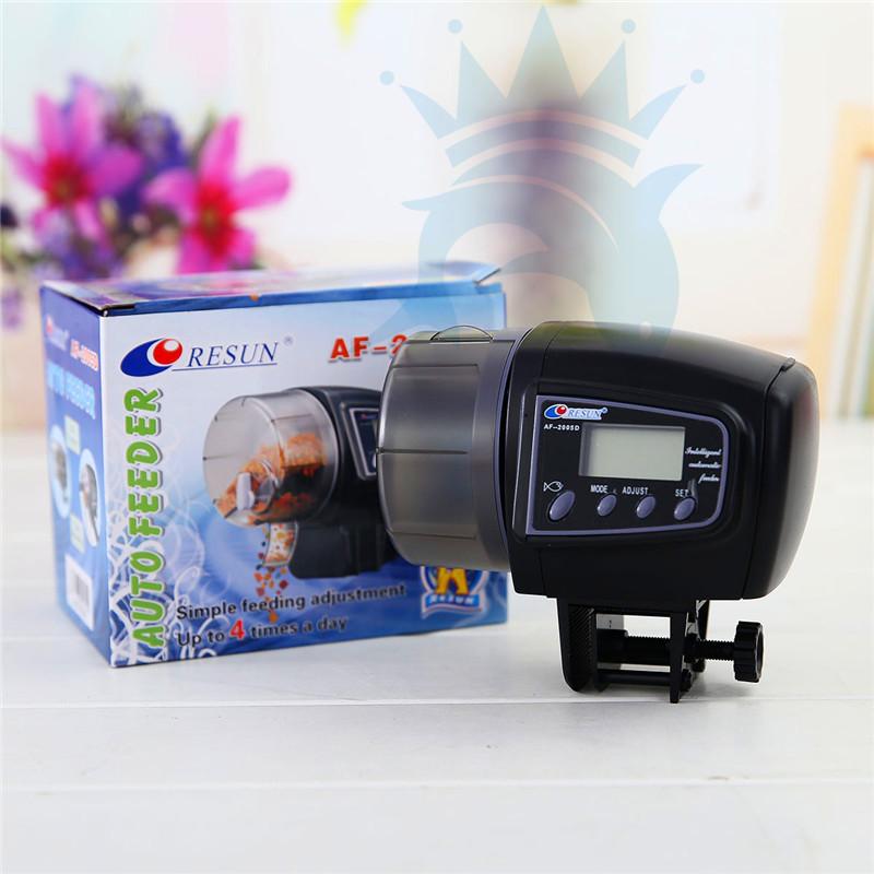 Fish Tank Aquarium Feeder RESUN Ornamental Fish Automatic Feeder 2003 2005D Aquarium Feed Feeder AF2009D