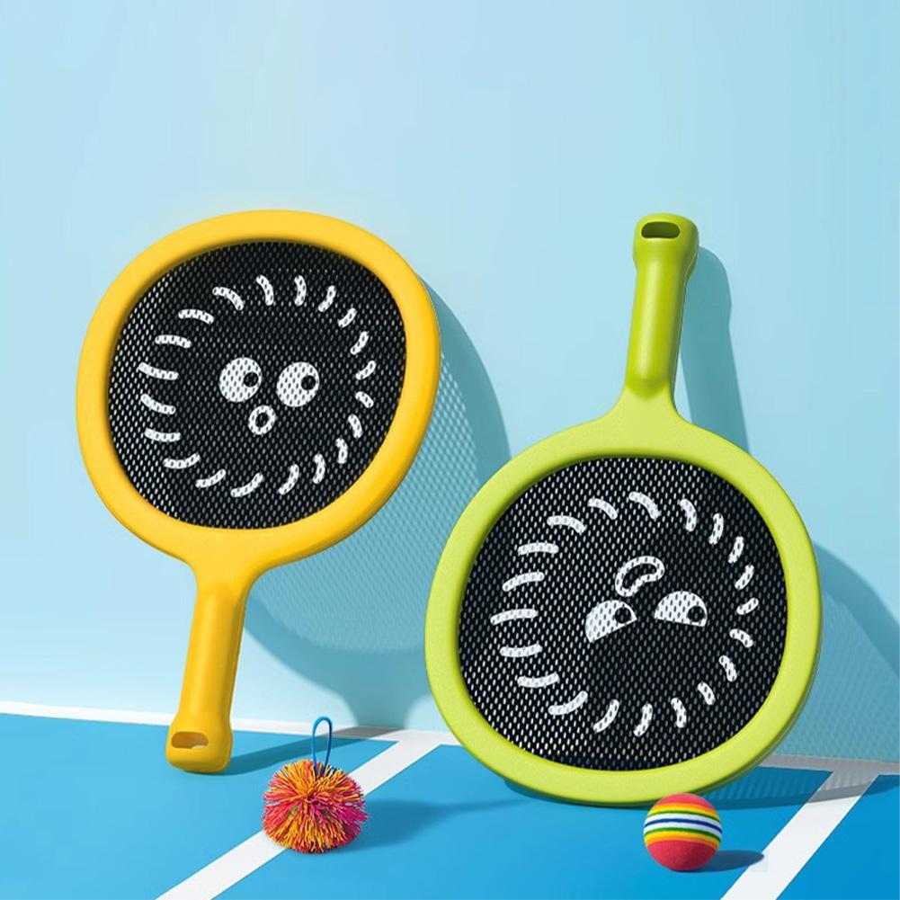 

Kids Tennis Racket Set With 2 Rackets Soft Ball Colored Ball Indoor Outdoor Sports Tennis Racket Toy For Beginners 445#