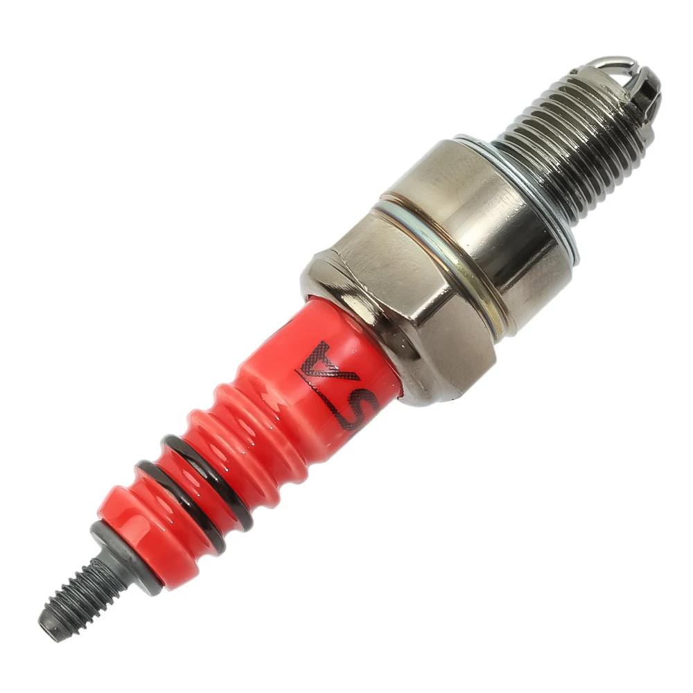 Racing 3 Electrode 10mm Spark Plug A7TC Fits For GY6 50CC 110CC 125CC 150CC ATV Scooter Dirt Bike Go Kart Motorcycle Accessories