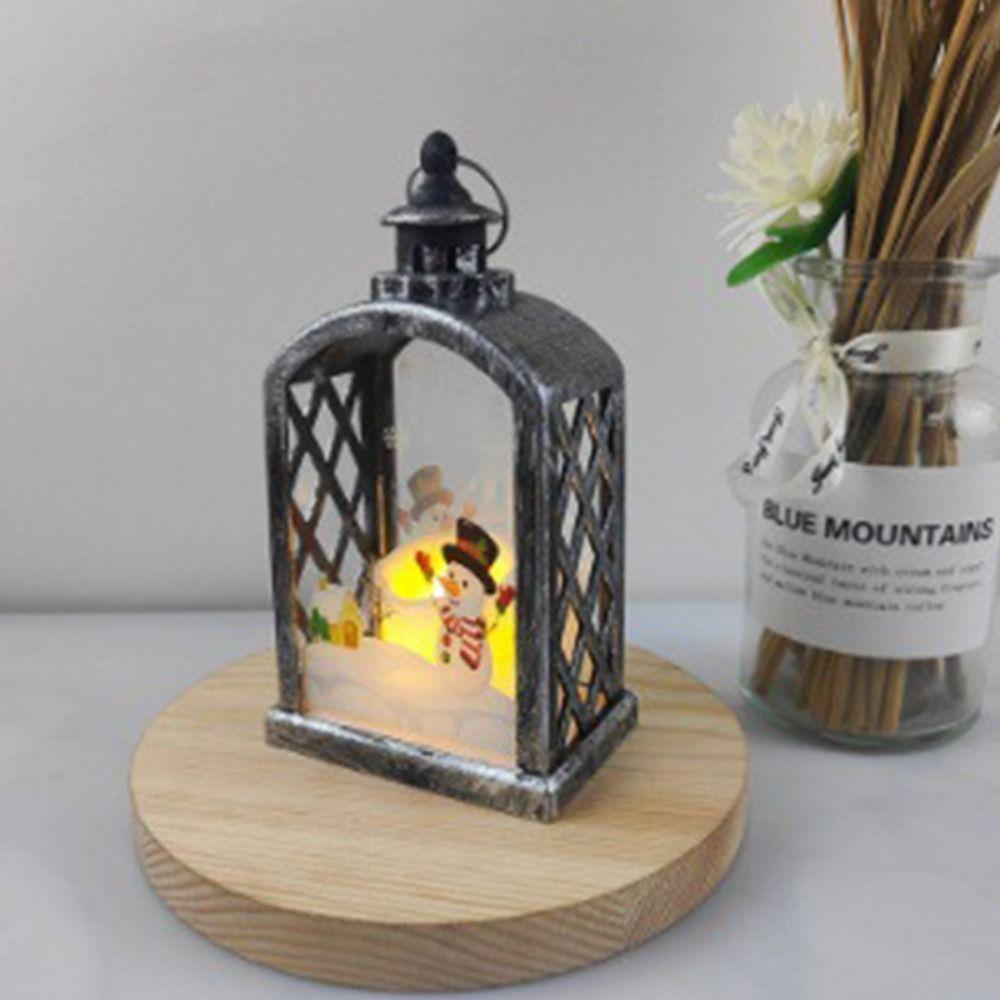 Christmas Tree Christmas Wind Lamp Santa Electronic Candle Lantern New Year
