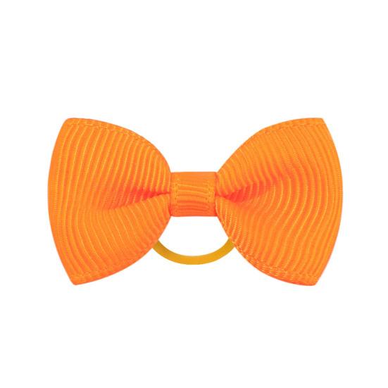 Puppy Dog Hair Bows with Rubber Bands Handmade Small Bowknot Dog Hair Accessories Pet Grooming Supplies