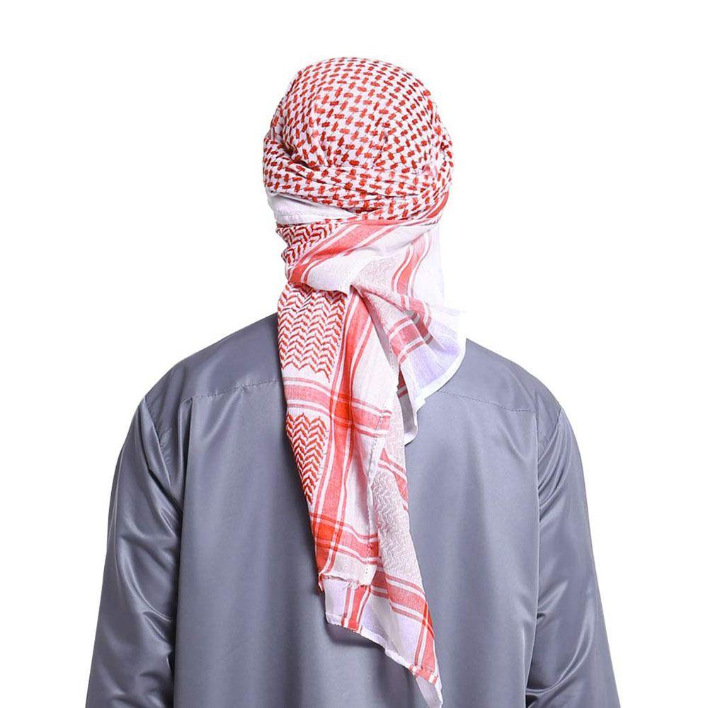 1Pcs Square Neck Wrap Muslim Shemagh Scarf Multifunction Headwrap Plaid Shawl  Adults