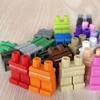 Non-Toxic Moc Bricks Brown Color Series Earth Tones Body Part Legs Combined Pants 4Cm Figure Assembles Particles Building Blocks Toys
