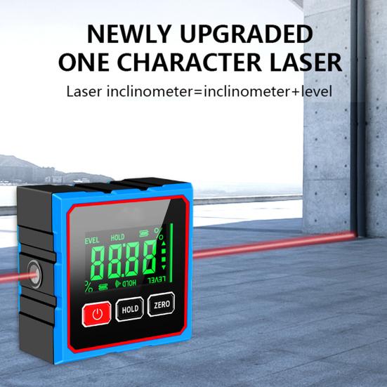 Magnetic Digital Angle Finder LCD Display Electronic Level Box Accurate Cube Inclinometer Table Saw Miter Protractor Woodworking Measuring Tool