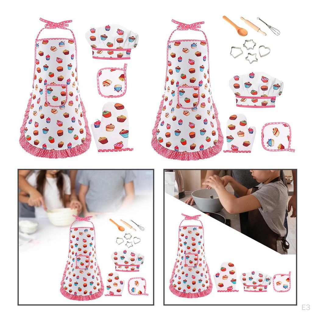 Chef Clothes Set, Toddler Kids Cooking Baking Birthday Gift