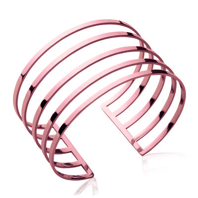 [N3397] - Rose Gold 'Cléopatra' Steel Bracelet (gold Pink) - 62 Mm 33 Mm