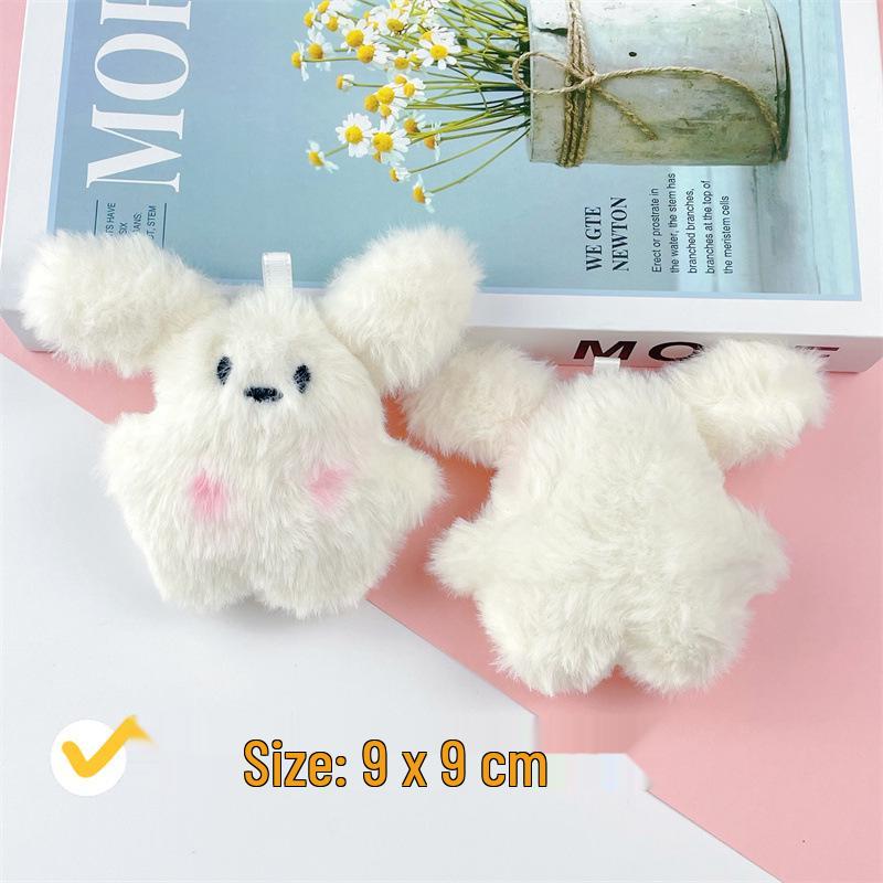 

Плюшевая креативная кукла: Подвеска «Застенчивый кролик» в очках и жемчужный брелок «Собачка».