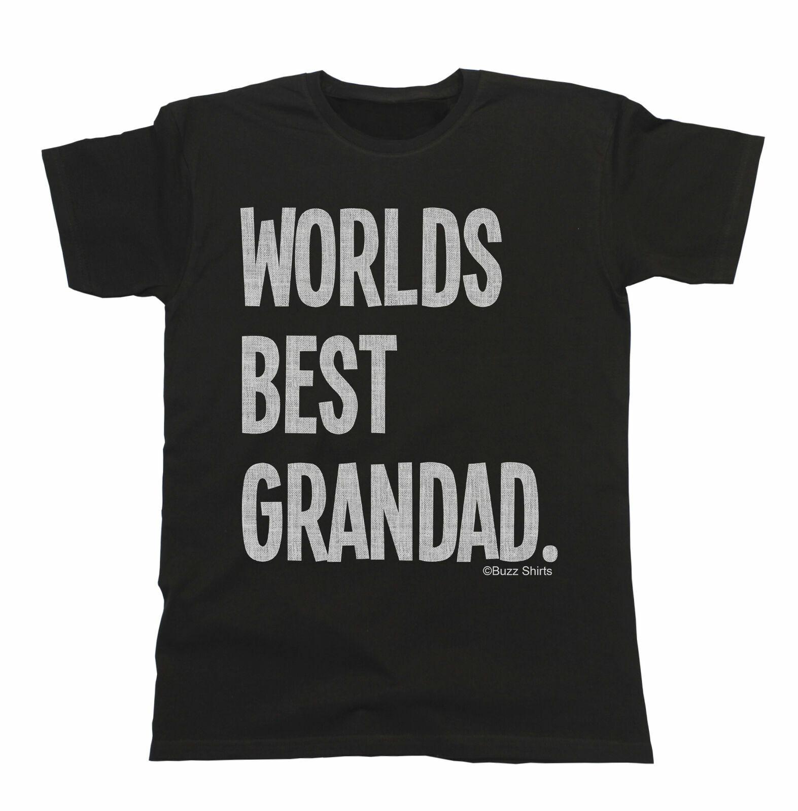 Worlds BEST GRANDAD Mens T-Shirt Birthday Eco Friendly Christmas Gift S разноцветный