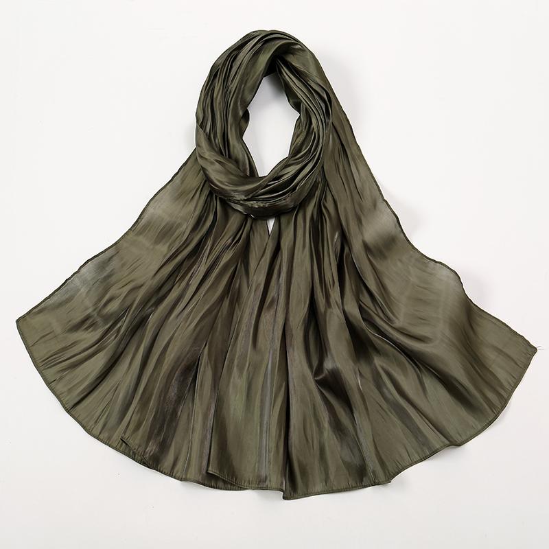 New Shimmer Silk Hijab Scarf For Women Muslim Shawl Abaya Silk Hijab Abaya Hijabs For Woman Jersey Head Wrap Scarf Islam Turban
