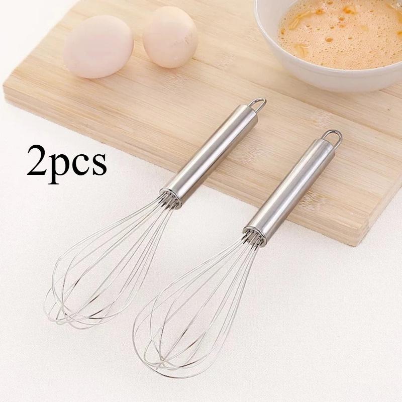 

Ручной венчик для взбивания яиц из нержавеющей стали, кухонная утварь для выпечки, венчик для молока, сливок, масла