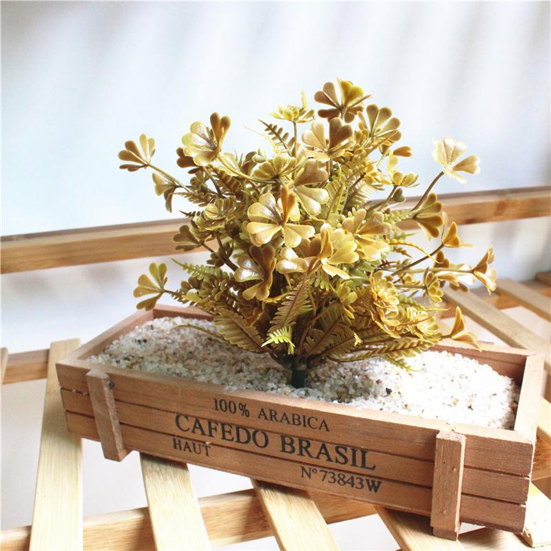 1Pc Artificial Simulation Green Plant Plastic Fake DIY Garden Landscape Home Decoration Accessories