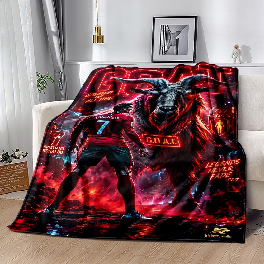 Ronaldo's Juventus Glory Blanket Soft & Cozy Great for Couch Office Sofa Four Seasons Multipurpose Warmthful Decor